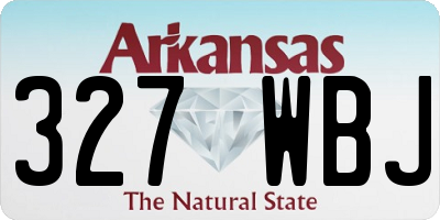 AR license plate 327WBJ