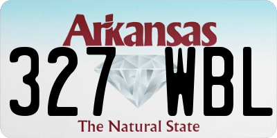 AR license plate 327WBL