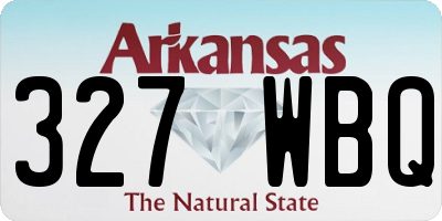 AR license plate 327WBQ