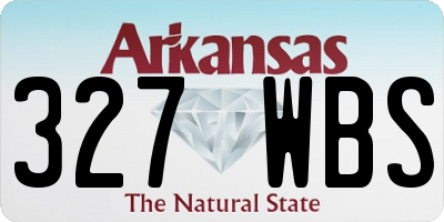 AR license plate 327WBS
