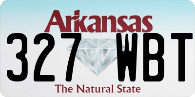 AR license plate 327WBT