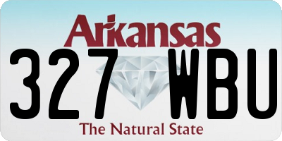 AR license plate 327WBU