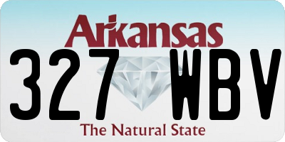 AR license plate 327WBV