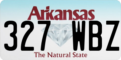 AR license plate 327WBZ