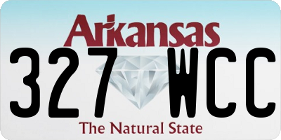 AR license plate 327WCC