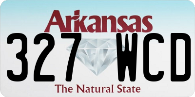 AR license plate 327WCD