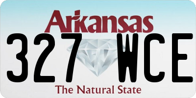 AR license plate 327WCE