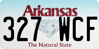 AR license plate 327WCF