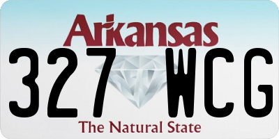 AR license plate 327WCG