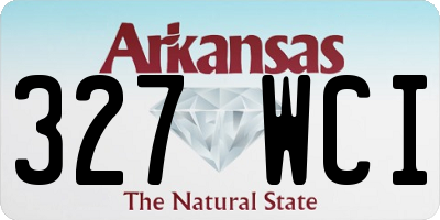 AR license plate 327WCI