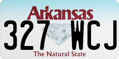 AR license plate 327WCJ