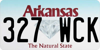 AR license plate 327WCK