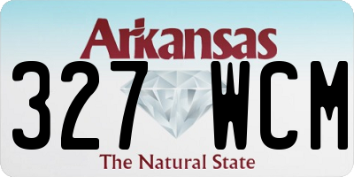 AR license plate 327WCM