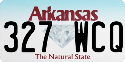 AR license plate 327WCQ