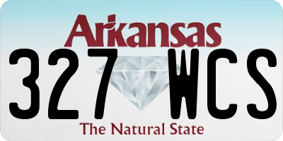 AR license plate 327WCS