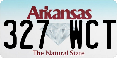 AR license plate 327WCT