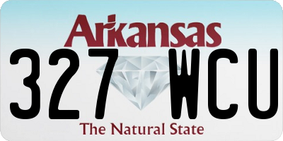 AR license plate 327WCU
