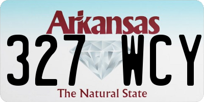 AR license plate 327WCY