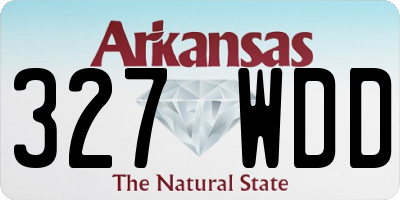 AR license plate 327WDD