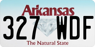 AR license plate 327WDF