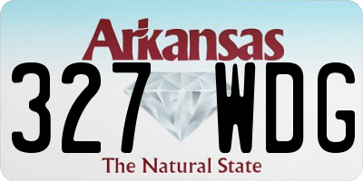 AR license plate 327WDG