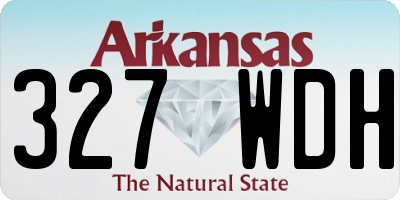 AR license plate 327WDH