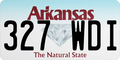 AR license plate 327WDI