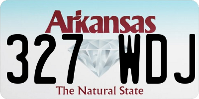 AR license plate 327WDJ