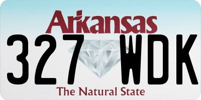 AR license plate 327WDK