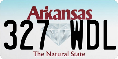AR license plate 327WDL