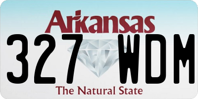 AR license plate 327WDM