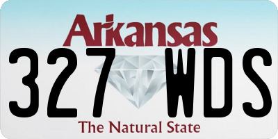 AR license plate 327WDS