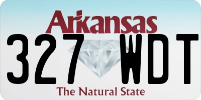 AR license plate 327WDT