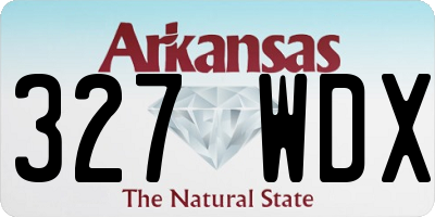 AR license plate 327WDX