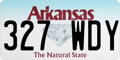AR license plate 327WDY