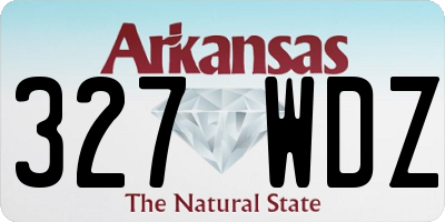 AR license plate 327WDZ