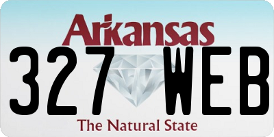 AR license plate 327WEB