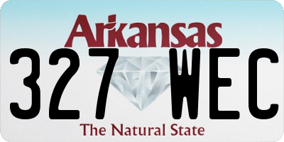AR license plate 327WEC