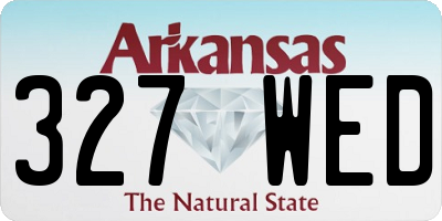 AR license plate 327WED