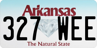 AR license plate 327WEE