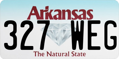 AR license plate 327WEG