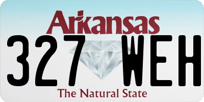 AR license plate 327WEH