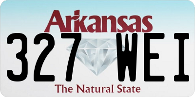 AR license plate 327WEI