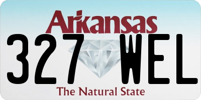 AR license plate 327WEL
