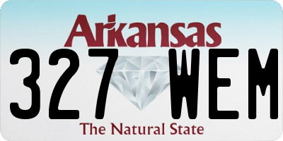 AR license plate 327WEM