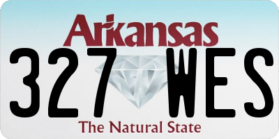 AR license plate 327WES