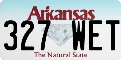 AR license plate 327WET