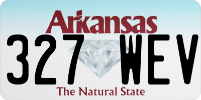 AR license plate 327WEV