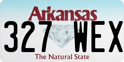 AR license plate 327WEX