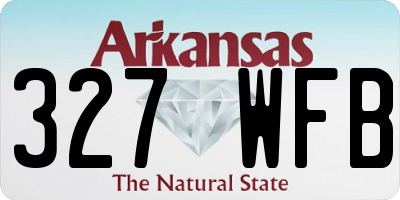 AR license plate 327WFB